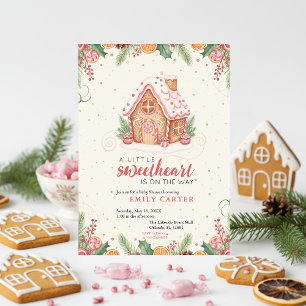 Zoete Gingerbread Baby Shower Kaart