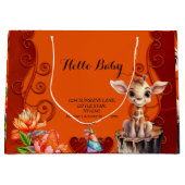 Zoete giraffe groot cadeauzakje (Voorkant)