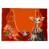 Zoete giraffe groot cadeauzakje (Achterkant)