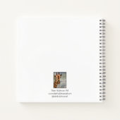 Zoete giraffe op dagboek notitieboek (Achterkant)