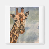 Zoete giraffe op magneet (Voorkant)