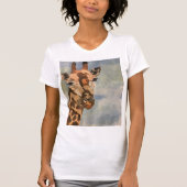 Zoete giraffe op shirt (Voorkant)
