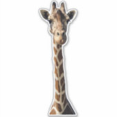 Zoete Giraffe Pop Omhoog Uitgesneden Sticker (Voorkant)