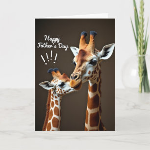 Zoete Giraffen Familie Dag Kaart