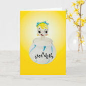 Zoete Glimlachende Gezicht Jam n Jelly Gelukkige K Kaart (Gele Bloem)