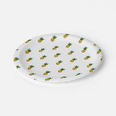 Zoete Gouden Ananas Papieren Bordje (Gekanteld)
