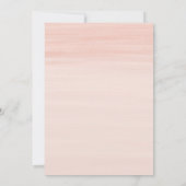 Zoete Gouden Glitter Blozende Roze Bloemen Baby Sh Kaart (Achterkant)