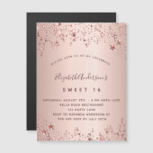 Zoete gouden sterren van 16 roos bruuze magneet (Voorkant / Achterkant)