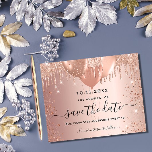 Zoete goudglitterbegroting van 16 roos, behalve de flyer