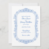 Zoete grillige handgeschreven geïllustreerde bruil kaart (Voorkant)