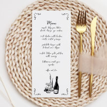 Zoete grillige handgeschreven geïllustreerde bruil