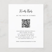 zoete grillige | QR Code RSVP Budget Bruiloft (Achterkant)