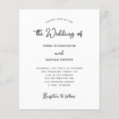 zoete grillige | QR Code RSVP Budget Bruiloft (Voorkant)