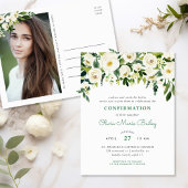 Zoete groen foto bevestiging uitnodiging