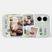 Zoete Groen Mama Custom Foto Gift Case-Mate iPhone Case (Achterkant (horizontaal))