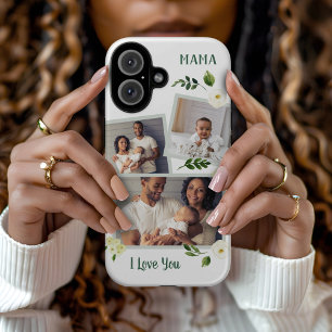 Zoete Groen Mama Custom Foto Gift iPhone 16 Hoesje