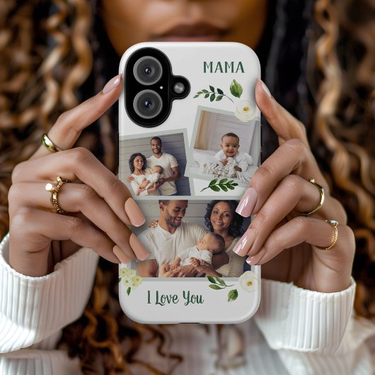 Zoete Groen Mama Custom Foto Gift Case-Mate iPhone Case