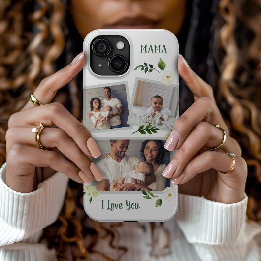 Zoete Groen Mama Custom Foto Gift Case-Mate iPhone Case