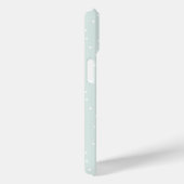 Zoete groene krans en mintstip monogram Case-Mate iPhone case (Achterkant / Rechts)