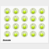 Zoete Groene Peer Ronde Sticker (Vel)