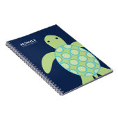 Zoete groene schildpad notitieboek (Rechterzijde)