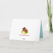 Zoete groet peperkoek huis vakantie kaart (Achterkant)