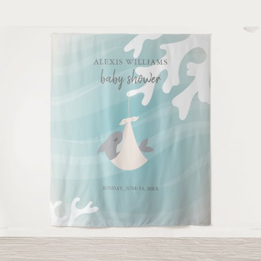 Zoete Haaienbaby Wandkleed (Voorkant)