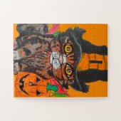 ZOETE HALLoween KITTY  Legpuzzel (Horizontaal)