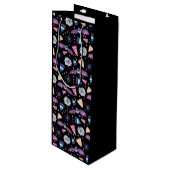 Zoete Halloween Vleermuizen, Spinnen en Candy Corn Wijn Cadeautas (Voorkant Gekanteld)