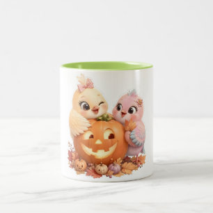 Zoete Halloween Vogel Vrienden Mok