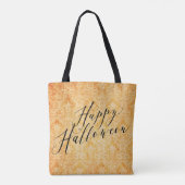 Zoete Halloween Zwarte Kat en Pompoen Tote Bag (Achterkant)