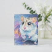 Zoete Hamster Draak Briefkaart (Staand voorkant)