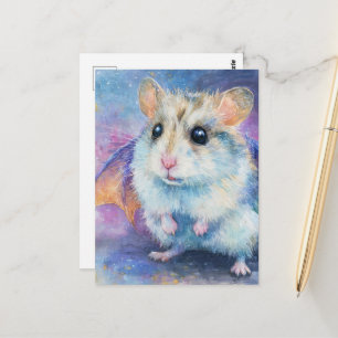 Zoete Hamster Draak Briefkaart