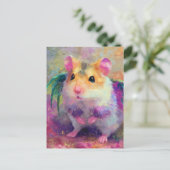 Zoete Hamster Draak Briefkaart (Staand voorkant)