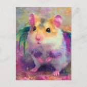 Zoete Hamster Draak Briefkaart (Voorkant)