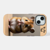 Zoete Hamster iPhone / iPad hoesje 15 Case (Achterkant horizontaal)
