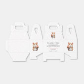 Zoete hamster, roze cupcake kinderverjaardag bedankdoosjes (Uitgevouwen)