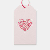 Zoete hart Baby shower Cadeaulabel (Achterkant)