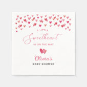 Zoete Hart Baby Shower Servet (Voorkant)