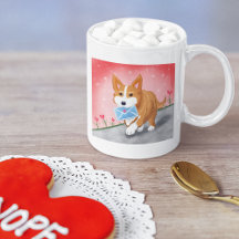 Zoete Hart Brief Geleverd Door Corgi
