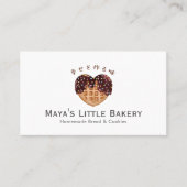 Zoete Hart Chocolade Wafel Bakkerij Visitekaartje (Voorkant)
