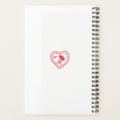 Zoete Hart Lollypop & Vogel Persoonlijk Notitieboe Planner (Achterkant)