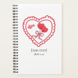 Zoete Hart Lollypop & Vogel Persoonlijk Notitieboe Planner