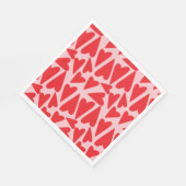 Zoete hart patroon servetten (Hoek)