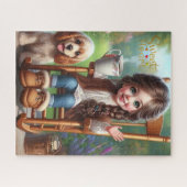 Zoete hart puzzel legpuzzel (Horizontaal)