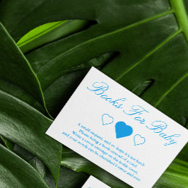 Zoete harten Baby showers boeken voor Baby Informatiekaartje
