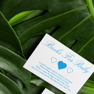 Zoete harten Baby showers boeken voor Baby Informatiekaartje