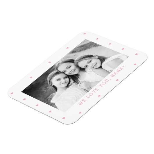 Zoete harten EDITABLE KLOR Custom Magnet Magneet (Linkerzijde)