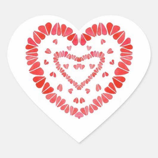 ZOETE HARTEN Hart Stickers (Voorkant)