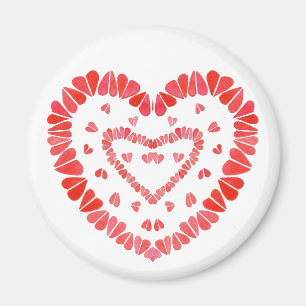 ZOETE HARTEN Ronde magneet